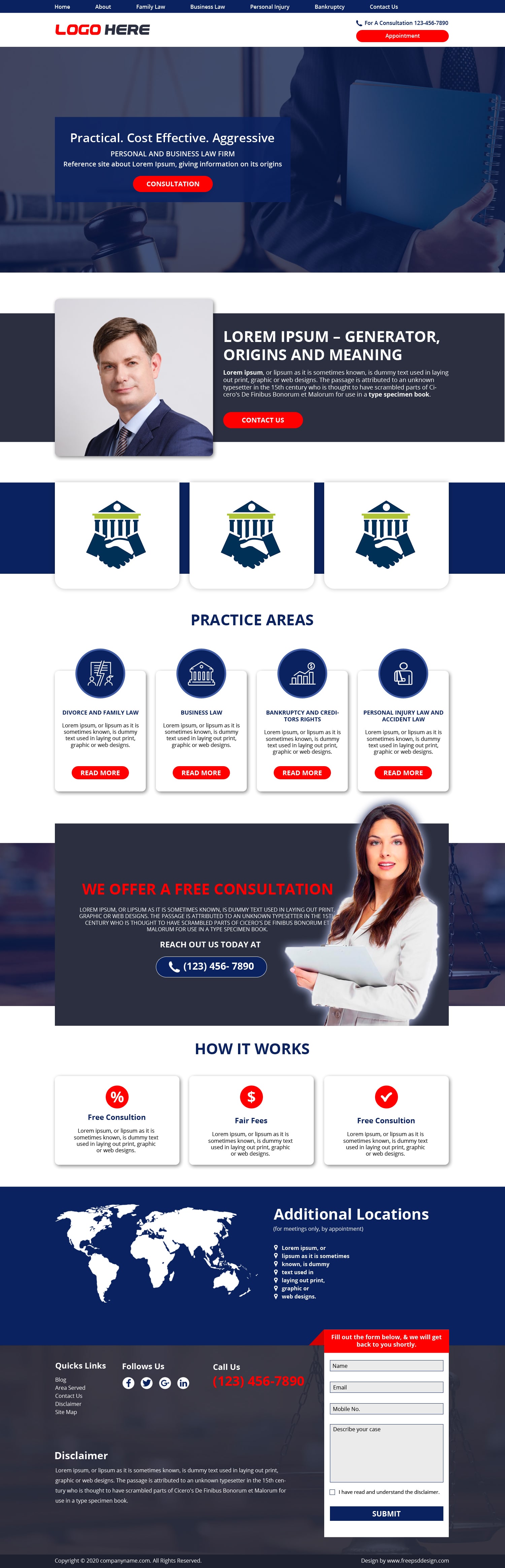 Law Expert – Law Firm free Website Template